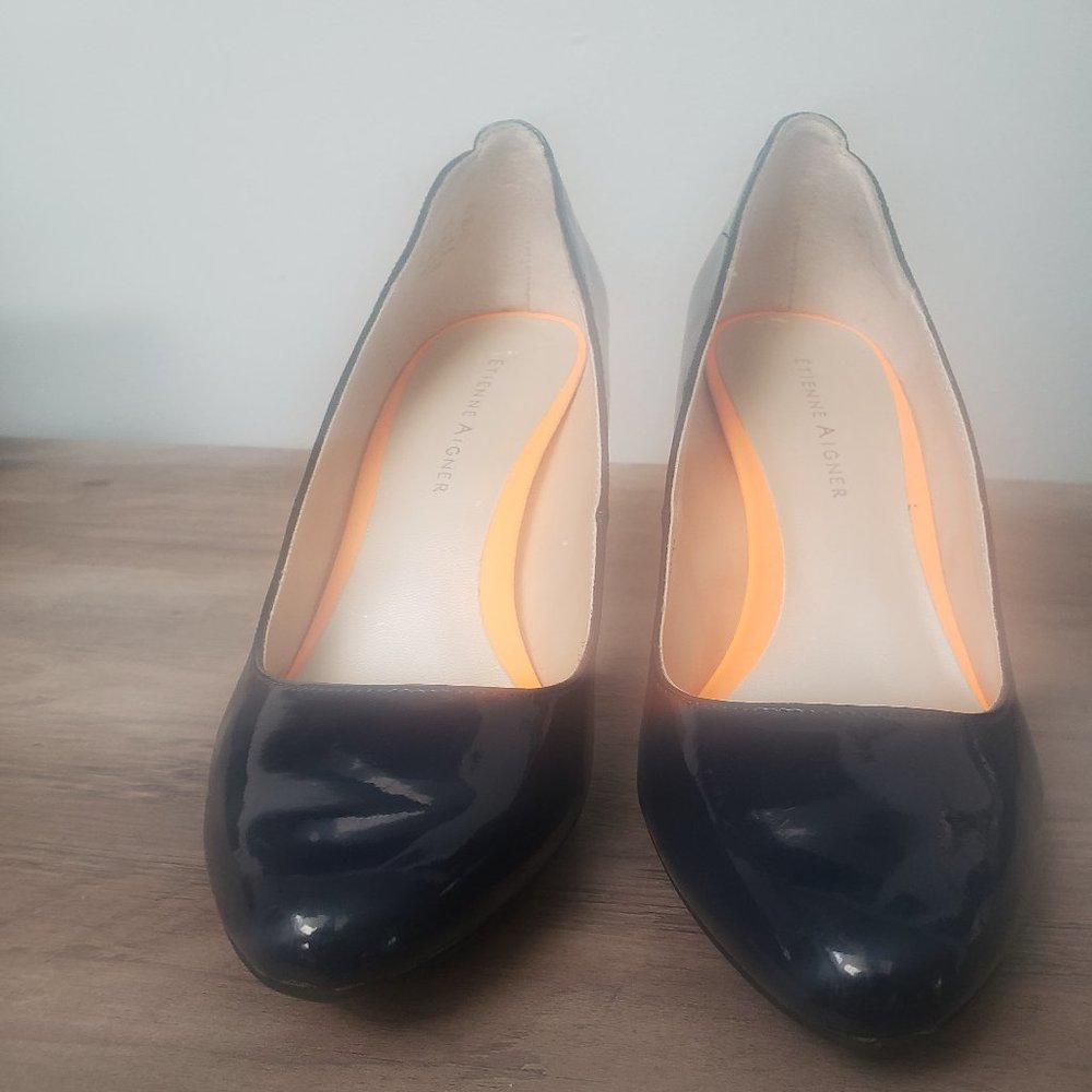 Etienne Aigner Terra Navy Blue Heels